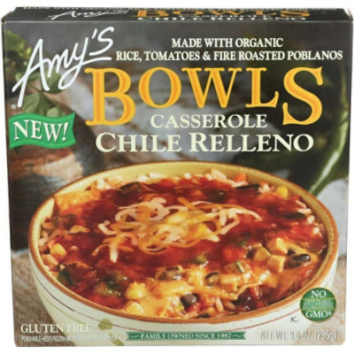 Amys Organic Chile Relleno Casserole Bowl, 9 Ounce (Pack of 12) - Image 1