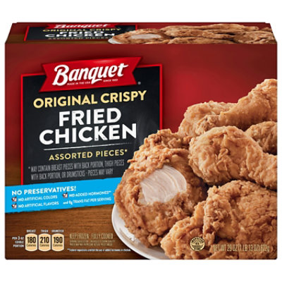 Banquet Original Crispy Fried Chicken - 12 Packs Total (29 oz Per Pack) - Image 1