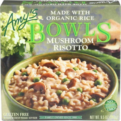 Amys Organic Mushroom Risotto Bowl, 9.5 Ounce (Pack of 12) - Image 1