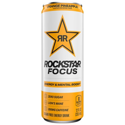 Rockstar Focus Orange Pineapple Energy Drink - 12 Fl. Oz. - Image 3