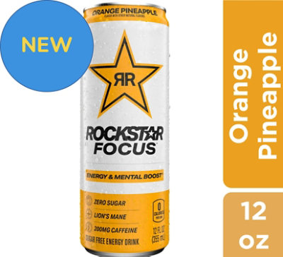 Rockstar Focus Orange Pineapple Energy Drink - 12 Fl. Oz. - Image 2