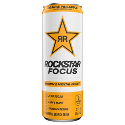 Rockstar Focus Orange Pineapple Energy Drink - 12 Fl. Oz. - Image 1