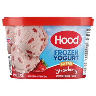 Hood Fat Free Strawberry Frozen Yogurt Carton - 1.5 Quart - Image 3