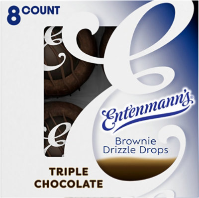 Entenmann's Brownie Drizzle Drops Triple Chocolate - 8-7.23 Oz - Image 2