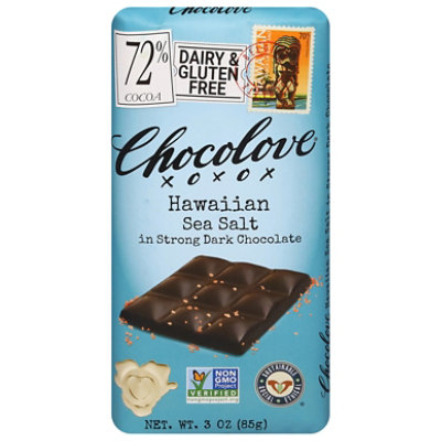 Chocolove Strong Bittersweet Belgian Dark Chocolate And Hawaiian Alaea Red Sea Salt - 3.2 Oz - Image 3