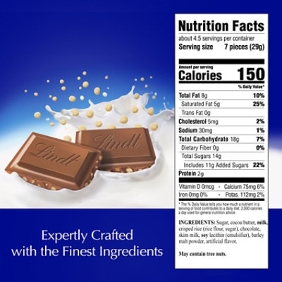 Lindt CLASSIC RECIPE Crispy Milk Chocolate Candy Bar - 4.4 Oz - Image 4