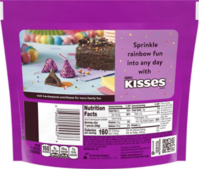 HERSHEY'S Rainbow Brownie Kisses Share Pack Stand Up Pouch Milk Chocolate With Brownie Flavored - 9 Oz - Image 6