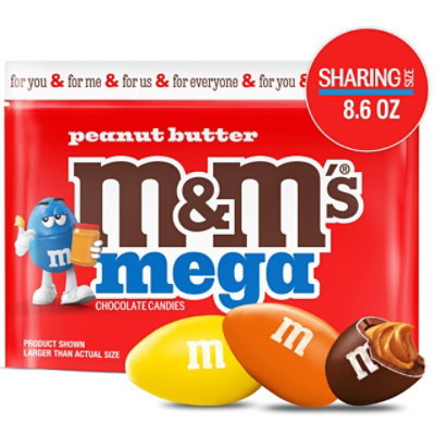 M&M'S Mega Peanut Butter Share Size Stand Up Pouch - 8.6 Oz - Image 1