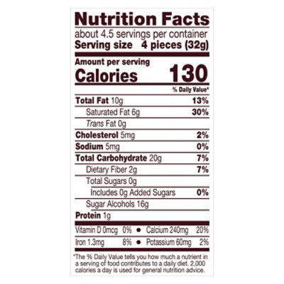 HERSHEY'S Zero Sugar Chocolate Candy Pouch - 5.1 Oz - Image 3