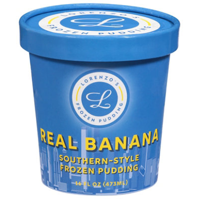 Lorenzo's Frozen Pudding Banana Real  Pint Southern Style - 16 Oz - Image 3