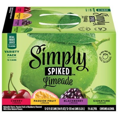 Simply Spiked Limeade Variety Pack - 12-12 Fl. Oz. - Image 3