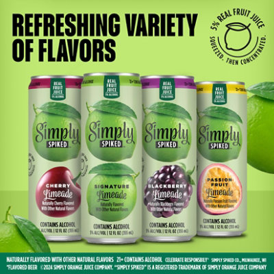 Simply Spiked Limeade Variety Pack - 12-12 Fl. Oz. - Image 3