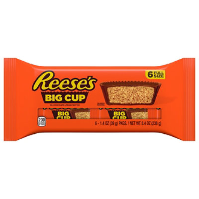 REESE'S Big Cup Milk Chocolate Peanut Butter Cups S'mores Candy Packs - 6-1.4 Oz - Image 3