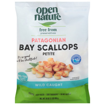 Open Nature Patagonian Bay Scallops - 16 oz