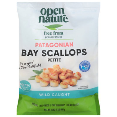 Open Nature Bay Scallops Patagonian - 16 Oz - Image 1