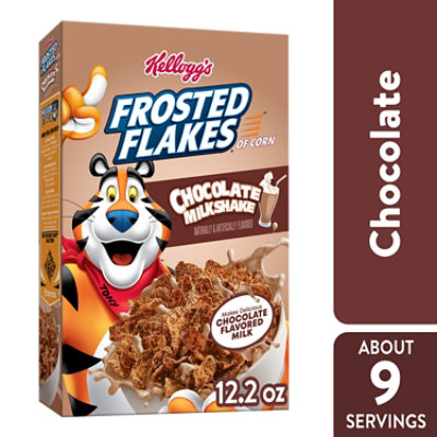 Kellogg's Breakfast Cereal, Frosted Flakes, Fat-Free, 10.5 oz Box, Cereal