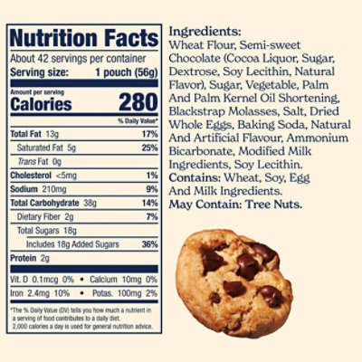 Famous Amos Orignal Recipe Bite-Size Chocolate Chip Cookies Resealable Bag - 9 Oz - Image 1