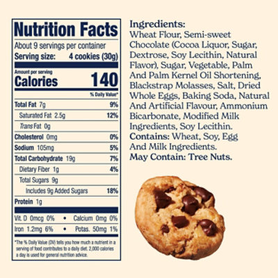 Famous Amos Orignal Recipe Bite-Size Chocolate Chip Cookies Resealable Bag - 9 Oz - Image 3