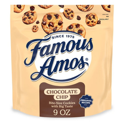 Famous Amos Orignal Recipe Bite-Size Chocolate Chip Cookies Resealable Bag - 9 Oz - Image 1