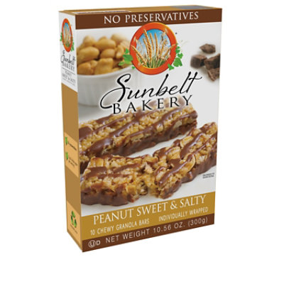 Sunbelt Bakery Peanut Sweet And Salty Chewy Granola Bars - 8.44 Oz ...