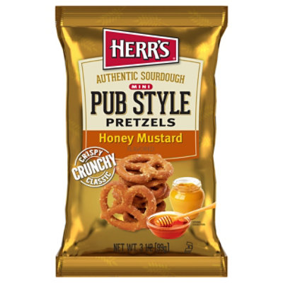 Herrs Mini Pretzels Honey Mustard 3.5oz - 3.5 Oz. - Image 3