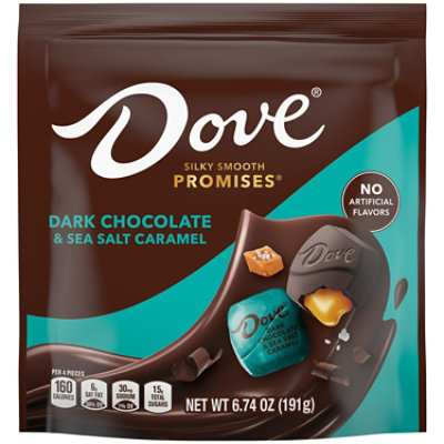 Dove Promises Dark Chocolate Salted Caramel Stand Up Pouch - 6.74 Oz. - Image 1