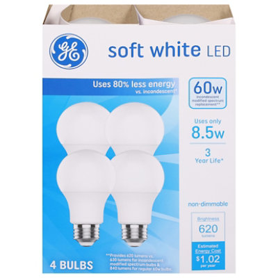 Ge Led 8watts 60watts 3 Yr Sw 4 Pack - Each - Image 3