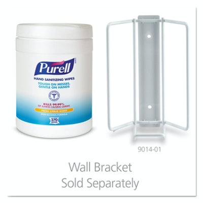 Purell Sanitizing Hand Wipes, 6.75 X 6, Fresh Citrus, White, 270 Wipes/Canister - Image 2