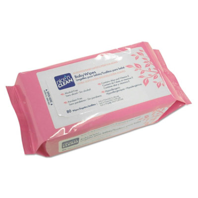 Sani Professional Nice 'n Clean Baby Wipes, 1-Ply, 6.6 x 7.9, Scented, White - 960 Count - Image 1
