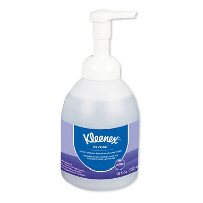 Kleenex - Reveal Ultra Moisturizing Foam Hand Sanitizer, 18 oz Bottle, Fragrance-Free (Pack of 4) - Image 1