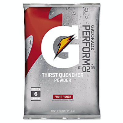 Gatorade - Original Powdered Drink Mix, Fruit Punch, 51oz Packet, 14/Carton