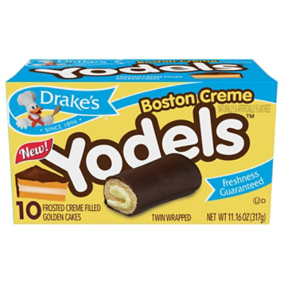 Drakes Family Pack Boston Creme Yodels Cakes - 11.16 Oz - Image 3