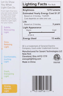 Ge Led 13watts-100watts 3 Yr Sw 2 Pack - Each - Image 4