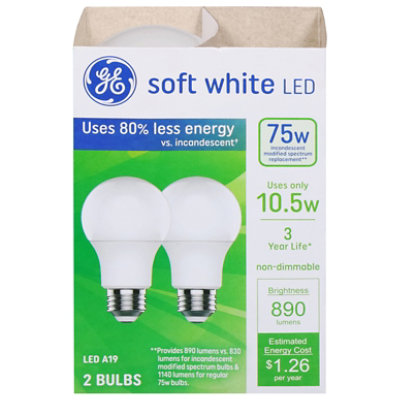 Ge Led 10watts - 75watts 3 Yr Sw 2 Pack - Each - Image 3