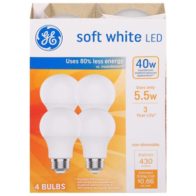 Ge Led 5watts - 40watts 3 Yr Sw 4 Pack - Each - Image 3