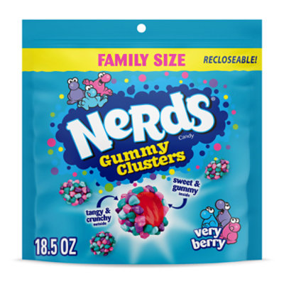 Nerds Very Berry Gummy Clusters Stand Up Bag - 18.5 Oz - Image 1