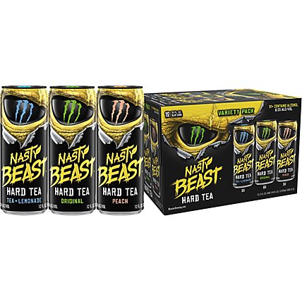 Monster Nasty Beast Hard Tea Variety 12 Pack In Cans - 12-12 Monster Nasty Beast Hard Tea Variety 12 Pack In Cans - 12-12