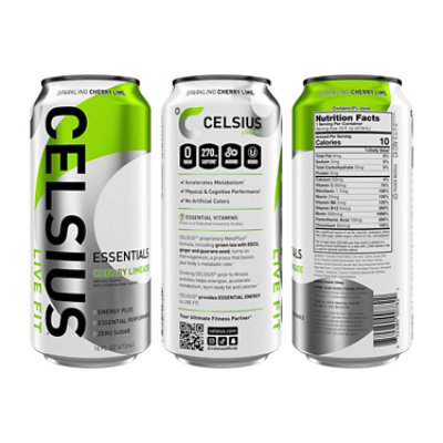 Celsius Essentials Cherry Limeade - 16 Fl. Oz. - Image 2