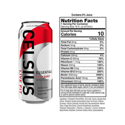 Celsius Essentials Fruit Burst - 16 Fl. Oz. - Image 3