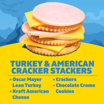 Lunchables Turkey & American Cracker Stackers with Chocolate Creme Cookies - 3.2 Oz - Image 3