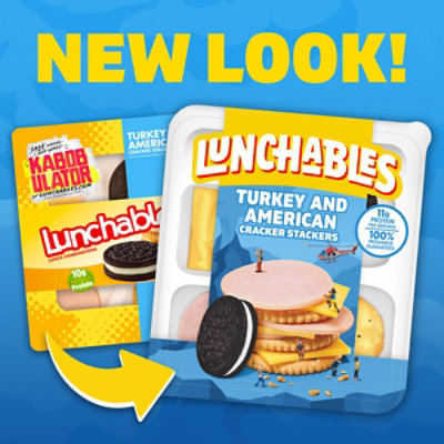 Lunchables Turkey & American Cracker Stackers with Chocolate Creme Cookies - 3.2 Oz - Image 2