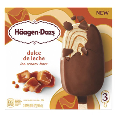 Haagen Dazs Dulce De Leche 3 Count Bar - 9 Oz