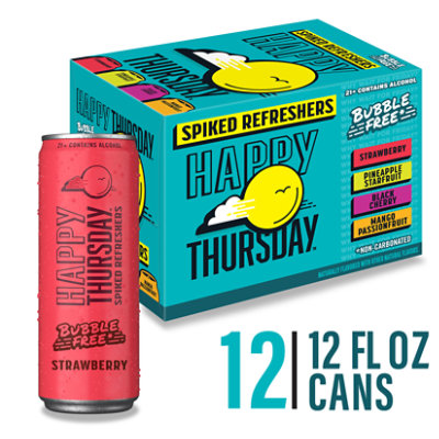 Happy Thursday Spiked Refreshers Variety Pack - 12-12 Fl. Oz.