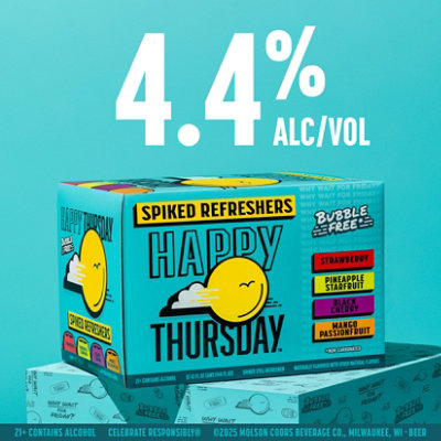 Happy Thursday Spiked Refreshers Variety Pack - 12-12 Fl. Oz. - Image 2