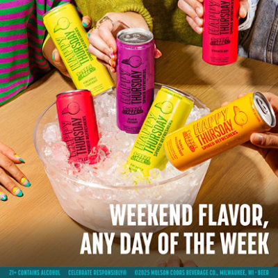 Happy Thursday Spiked Refreshers Variety Pack - 12-12 Fl. Oz. - Image 3