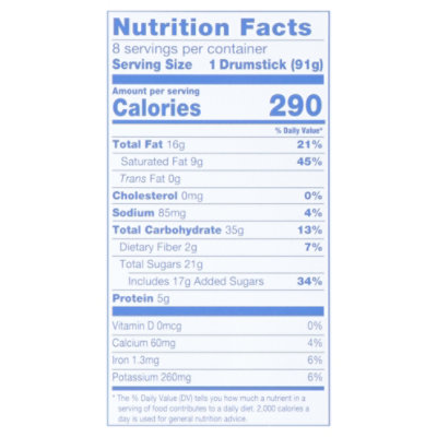 Drumstick Chocolate Round Top 8 Count - 36.8 Fl. Oz. - Image 3