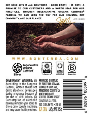 Bonterra Est Sauvignon Blanc Wine - 750 Ml - Image 4