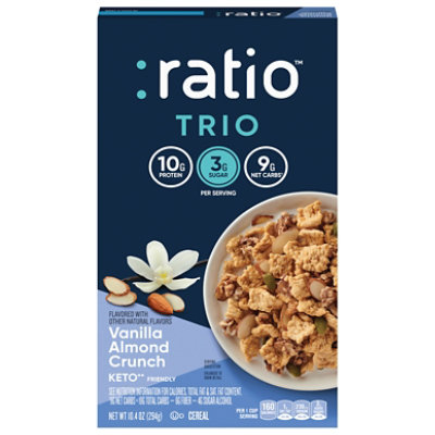 Ratio Keto Friendly Vanilla Almond Crunch Breakfast Cereal - 10.4 Oz - Image 3