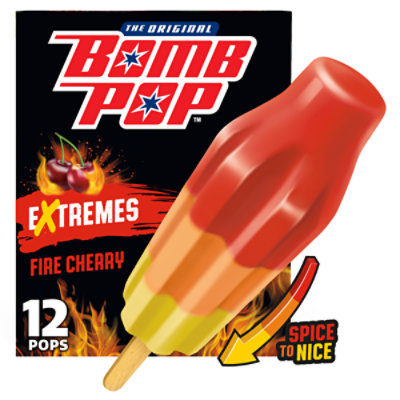 Bomb Pop Extremes Fire Cherry Ice Pops 12 Pack - 21 Fl. Oz. - Image 1