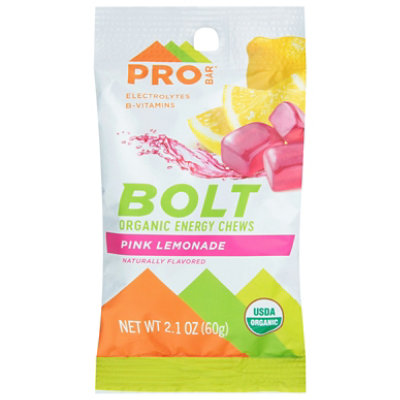 Probar Energy Chew Pink Lemonade Organic 2.1 Oz (Pack Of 12) - Image 1